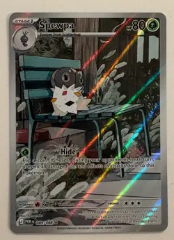 Nintendo Spewpa Illustration Rare Holo Paldea Evolved 089/088 80 HP EN - Image 1