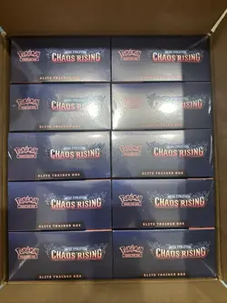 Chaos Rising ETB Factory Sealed - Pokemon TCG X10 Lot - Image 1