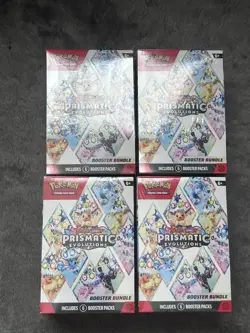 Pokemon TCG Prismatic Evolutions Booster Bundle x4 - New / Factory Sealed - Image 1