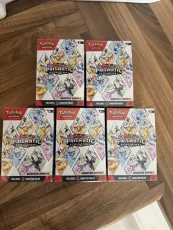 Pokemon TCG Prismatic Evolutions Booster Bundle New Factory Sealed x 5 - Image 1