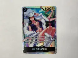 One Piece Ms. All Sunday Op14-084 Azure Sea Seven English TCG NM - Image 1