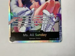 One Piece Ms. All Sunday Op14-084 Azure Sea Seven English TCG NM - Image 2