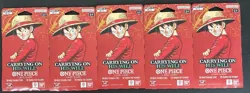 One Piece TCG: Carrying On His Will Sleeved Booster OP-13 English Lot Of 5 - Image 1