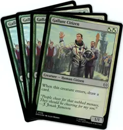 x4 Gallant Citizen (Foil) - 0129 - Marvel's Spider-Man - MTG - SHIPS NOW - Image 1