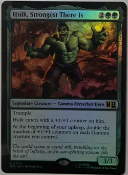 MTG Hulk, Strongest There Is 724 FOIL Commander: Marvel Super Heroes - Image 1