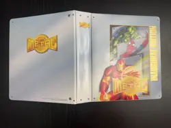 1995 Marvel Metal - Collector's Card Binder (Grey Interior) - CLEAN! - Image 1