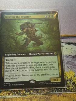 Kraven The Hunter Mtg Extended Art Spider-Man Magic The Gathering - Image 1