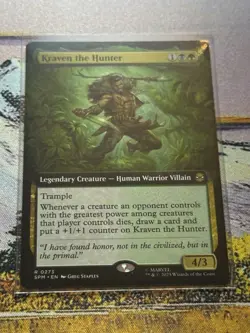 Kraven The Hunter Mtg Extended Art Spider-Man Magic The Gathering - Image 2