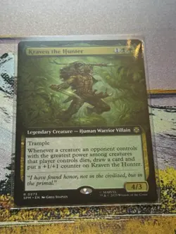 Kraven The Hunter Mtg Extended Art Spider-Man Magic The Gathering - Image 4