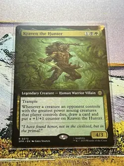 Kraven The Hunter Mtg Extended Art Spider-Man Magic The Gathering - Image 5
