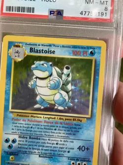 ~ESP~ SPANISH PSA 8 Blastoise Holo Base Set 2/102 Pokemon Card - Image 3