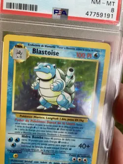 ~ESP~ SPANISH PSA 8 Blastoise Holo Base Set 2/102 Pokemon Card - Image 4