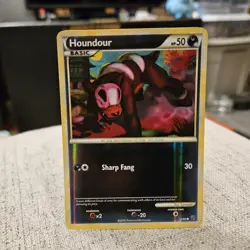 Houndour Pokemon TCG HGSS Undaunted Reverse Holo Common Card #53/90 - Image 1