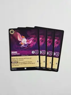 Dumbo The Flying Elephant 46/204 Playset 4 cards - Fabled Lorcana - Image 1