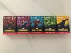 Magic the Gathering MARVEL Super Heroes Welcome Decks SET OF 5 BNIB Full - Image 1