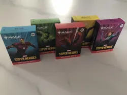 Magic the Gathering MARVEL Super Heroes Welcome Decks SET OF 5 BNIB Full - Image 3