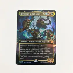 Heroes in a Half Shell (0006) (Borderless) - MTG - Commander: TMNT Foil NM - Image 1