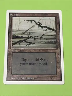 Magic The Gathering MTG SWAMP 1993 Unlimited Edition MP - Image 1