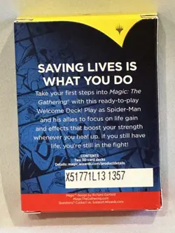 SDCC 2025 Promo Magic The Gathering Spider-Man White Welcome Deck NEW UNUSED - Image 2