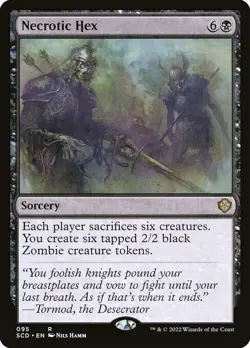 NM Necrotic Hex, MTG, Starter Commander Deck, Magic the Gathering, 95 - Image 1
