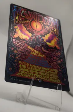 NM Foil Borderless Poster Mount Doom - Lord of the Rings - MtG Magic - M 0750 - Image 2