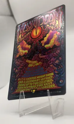 NM Foil Borderless Poster Mount Doom - Lord of the Rings - MtG Magic - M 0750 - Image 3