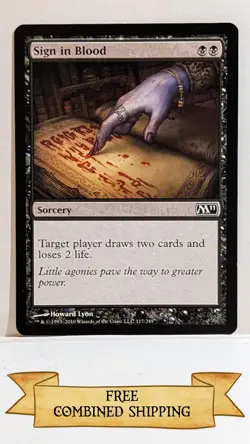 4x Sign in Blood Core Set 2011 (M11) Regular - Image 2