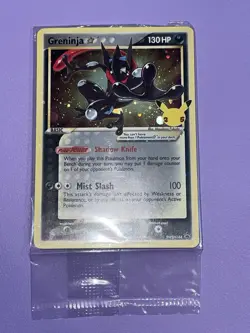 Greninja Gold Star SWSH144 Sword and Shield Promo Pokemon Card NM/M SEALED - Image 1