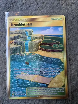 Pokemon TCG Brooklet Hill Hidden Fates Holo Card SV88/SV94 Secret Rare - Image 1