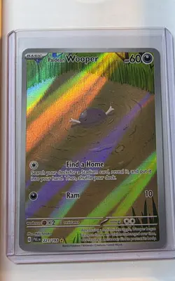 Paldean Wooper 221/193 Illustration Rare Paldea Evolved Pokemon Near Mint - Image 1