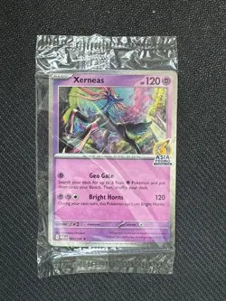 Pokemon TCG Xerneas (Asia Stamped Promo) 064/132 Mega Evolution Sealed NM - Image 1