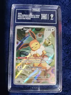 TAG 9 MINT Pokemon Eevee Prismatic Evolutions ETB Illustration Promo SVP EN 173 - Image 1