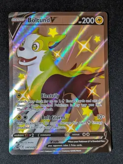 Pokemon TCG Boltund V SWSH085 Sword & Shield Black Star Promo Shiny NM - Image 1