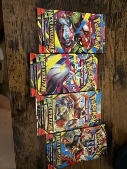Pokemon TCG: Mega Evolutions Booster Pack 4X- New/Sealed IN HAND All Pack Arts - Image 1