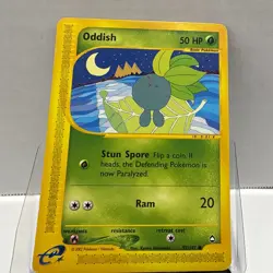 The Pokemon Company Oddish 97/147 Aquapolis Eng 50 HP Common Basic Reverse Holo - Image 1