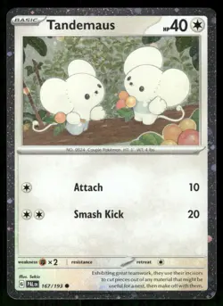 Pokemon Tandemaus (Cosmos Foil) 167/193 Holo P NM/M - Image 1