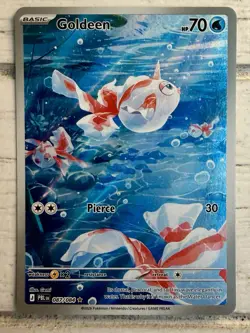 Pokemon Goldeen 087/084 Pitch Black Illustration Rare Full Art Holo NM/MINT!! - Image 1