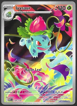 Ivysaur 134/132 Illustration Rare Mega Evolution Pokemon Holo NM Mega Evolution - Image 1