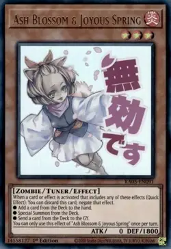 Ash Blossom & Joyous Spring RA05-EN091 Ultra Rare Yu-Gi-Oh Card - Image 1