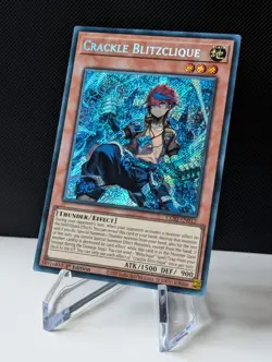Yugioh Chaos Origins Crackle Blitzclique Secret Rare CORI-EN012 - Image 2