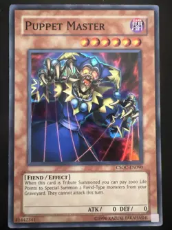 Yu-Gi-Oh! TCG Puppet Master Crossroads of Chaos CSOC-EN090 Unlimited Super Rare - Image 1