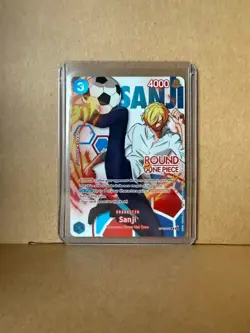 Round 1 Sanji English One Piece Promo OP15-047 In Hand! - Image 1