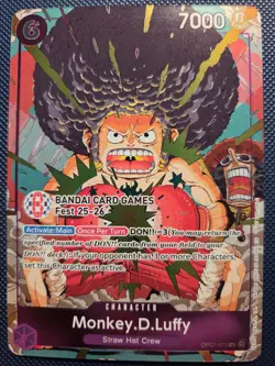 Monkey.D.Luffy (BANDAI Card Games Fest 25-26) OP07-073 One Piece Promotion Cards - Image 1