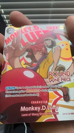 Bandai One Piece x Round 1 Promo Monkey D. Luffy Foil ENG | OBO - Image 1