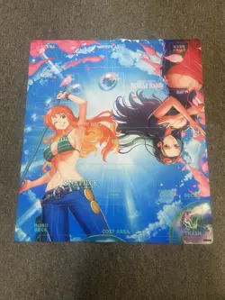 One Piece TCG 2 Player Official Promotional Play Mat Nami/Nico Robin 24x28 GRAIL - Image 1