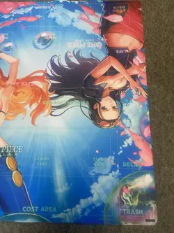 One Piece TCG 2 Player Official Promotional Play Mat Nami/Nico Robin 24x28 GRAIL - Image 3