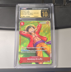 Bandai Monkey D. Luffy ST21-014 Starter Deck EX Gear 5 SR Borderless CGC 10 - Image 1