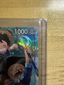 One Piece TCG CCG Ace & Sabo & Luffy OP13-007 SR Alt Art Carrying on His Will💎 - Image 4