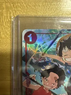 One Piece TCG CCG Ace & Sabo & Luffy OP13-007 SR Alt Art Carrying on His Will💎 - Image 5