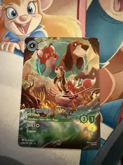 Enchanted Tod & Copper Best of Friends NM Disney Lorcana Attack Vine Emerald - Image 1